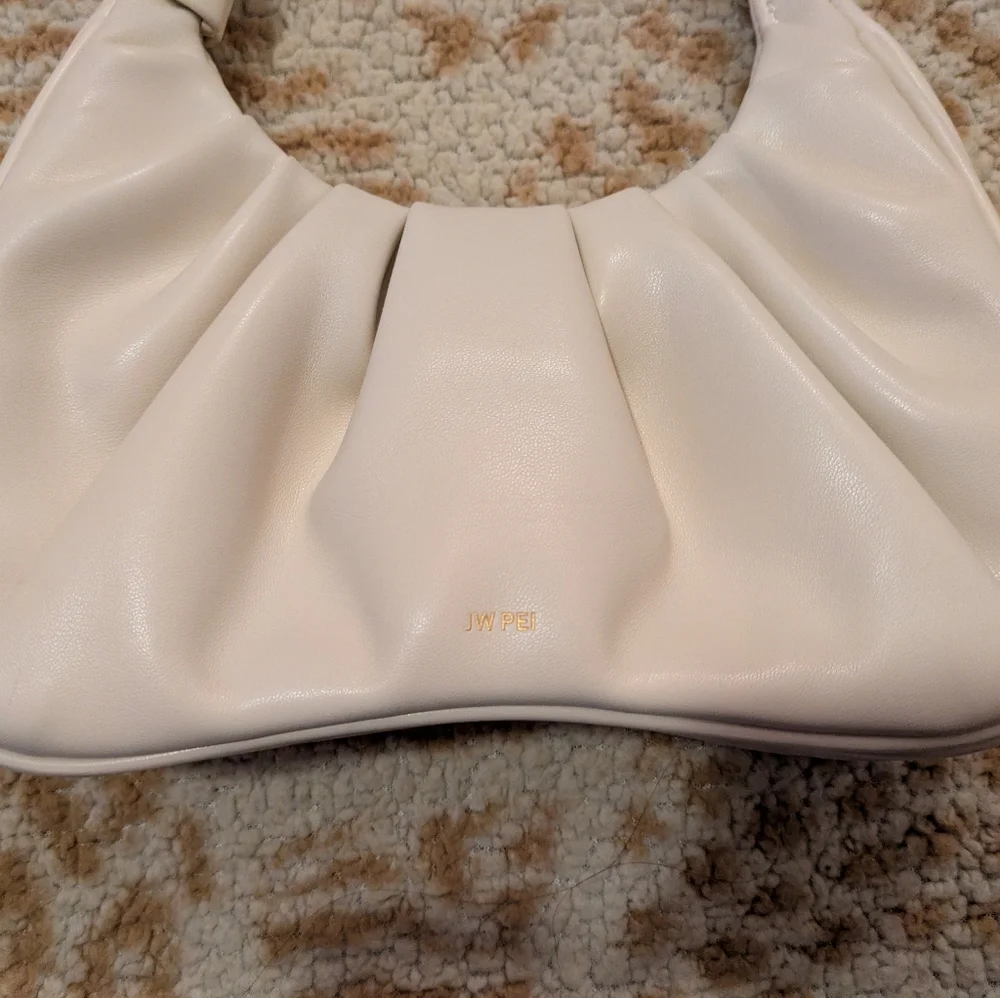 JW Pei Gabbi Ruched Faux Leather Hobo
